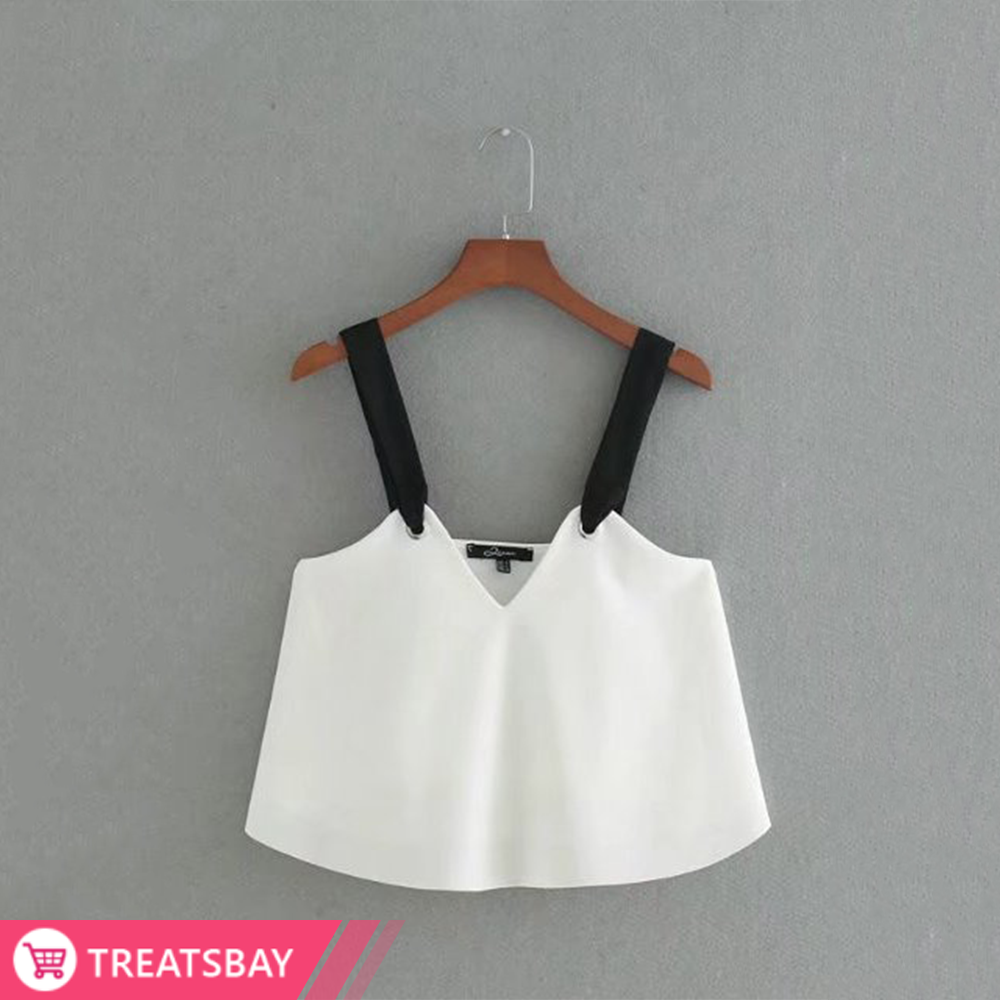 Contrast Strap Top