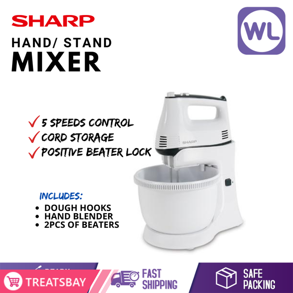 SHARP STAND/ HAND MIXER EMS60WH