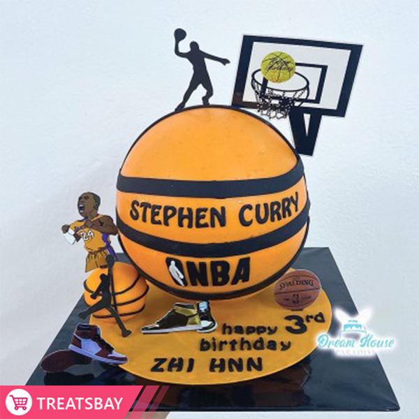 3D Basketball Birthday Cake