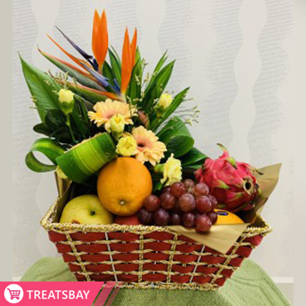 F020 Flowers and Fruits Basket
