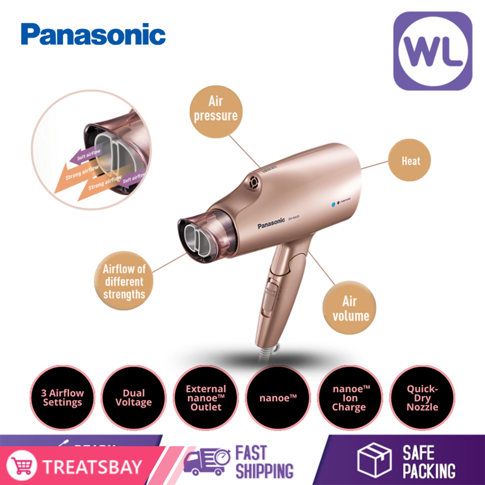 PANASONIC DUAL VOLTAGE TRAVEL nanoe™ HAIR DRYER EH-NA55 (1400W/ PINK)