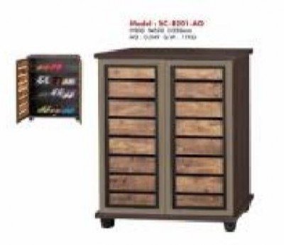 Shoe Cabinet (Silver Grey) (No: SC-114)