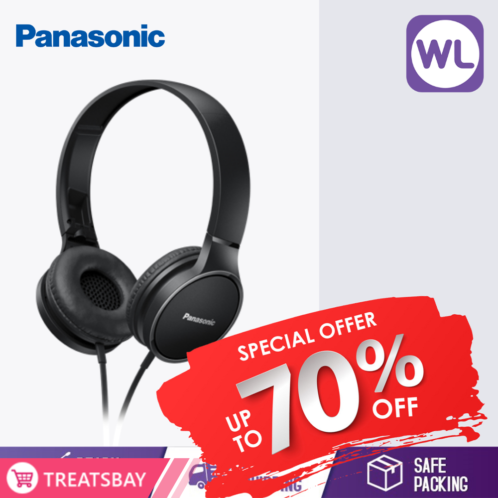 PANASONIC STEREO HEADPHONES RP-HF300M (Black)