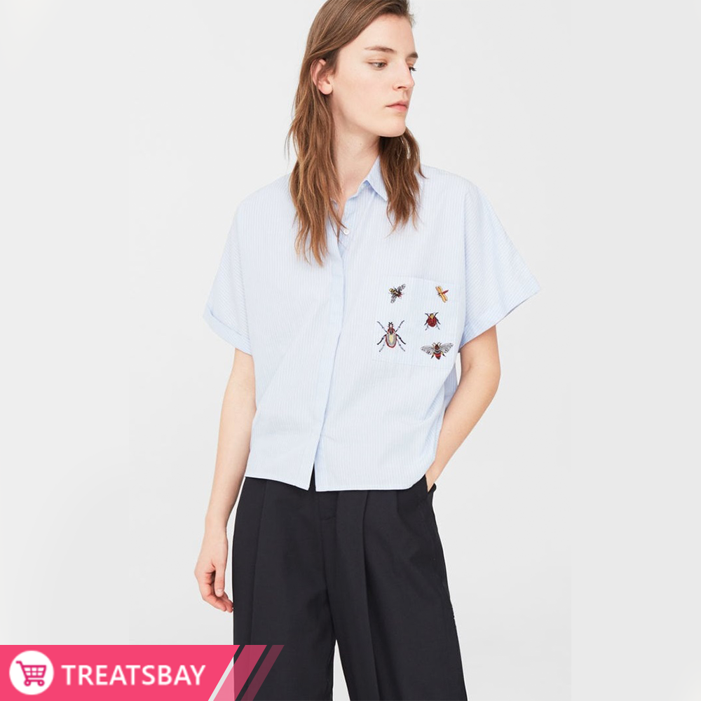 Embroidered Pocket Shirt