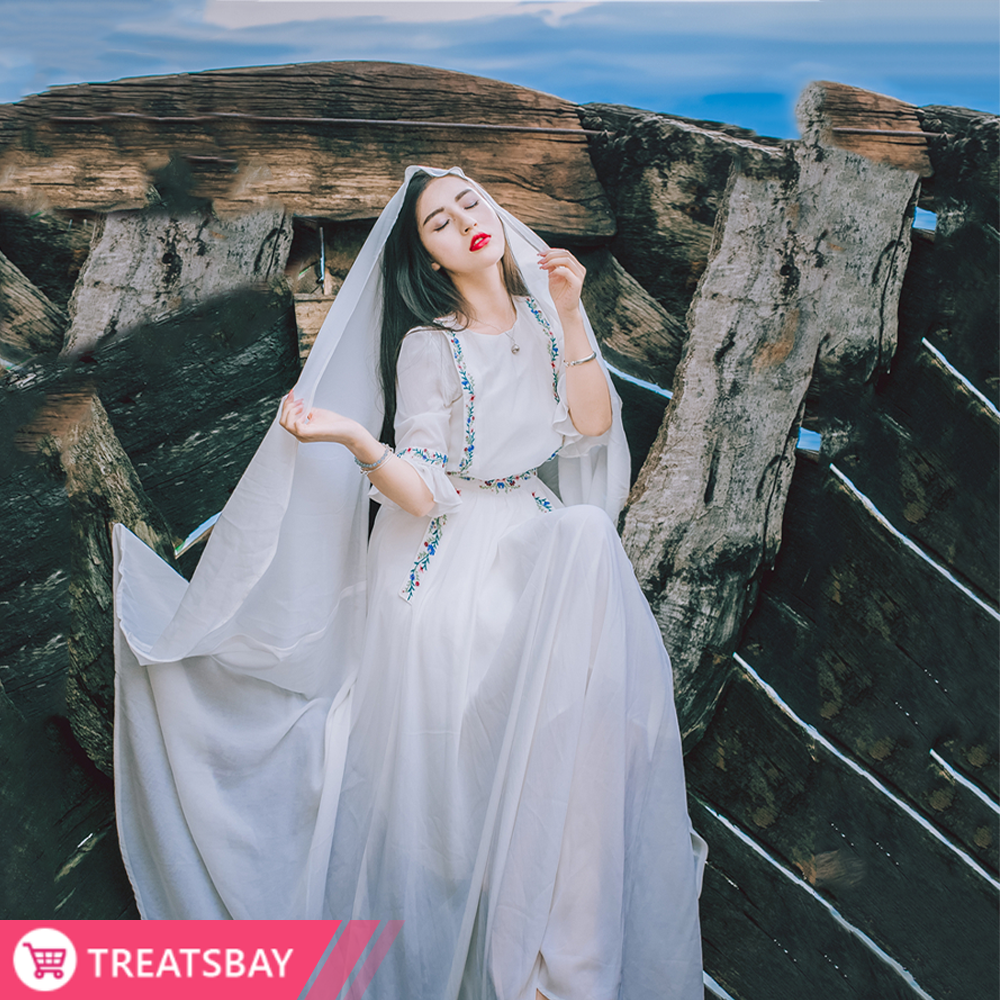 Embroidered Vintage Dress