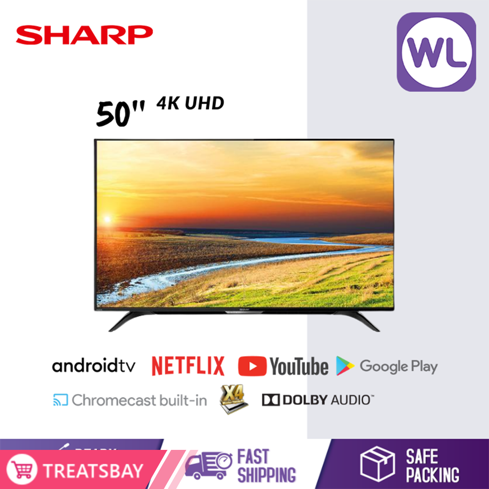 SHARP 50'' AQUOS 4K UHD ANDROID TV 4TC50BK1X