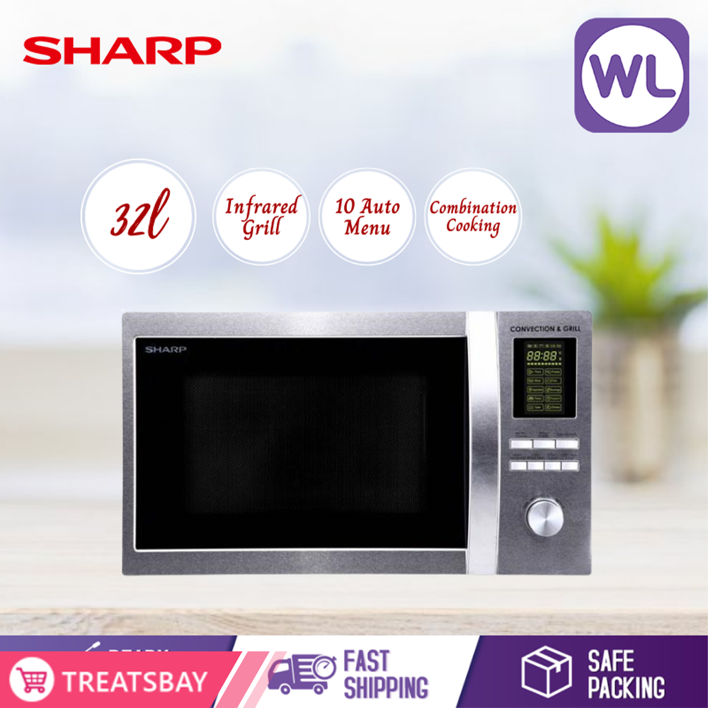 SHARP 32L MICROWAVE OVEN WITH CONVECTION R854AST