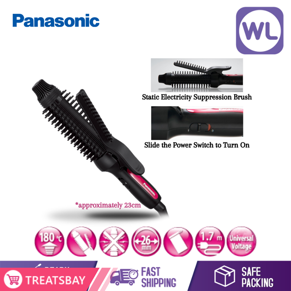 PANASONIC COMPACT STYLING BRUSH IRON EH-HT45-K655 (BLACK)