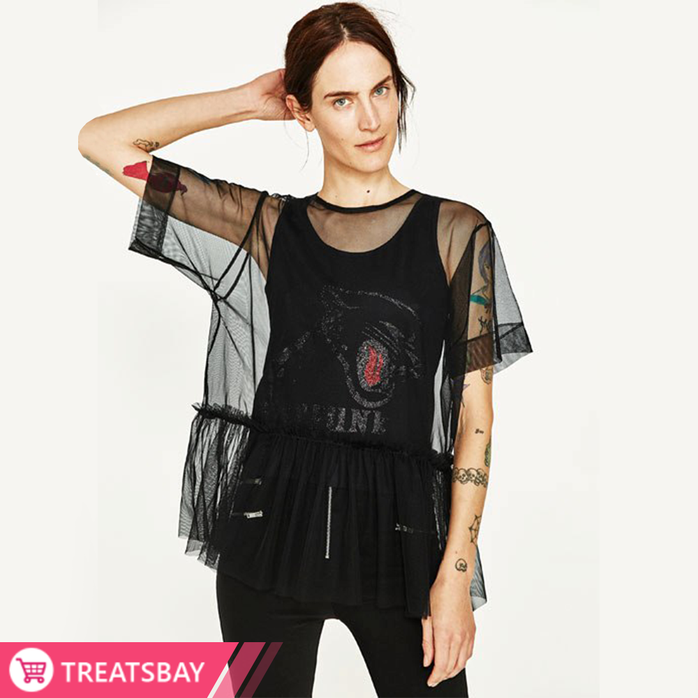 Joint Two Piece Tulle Top