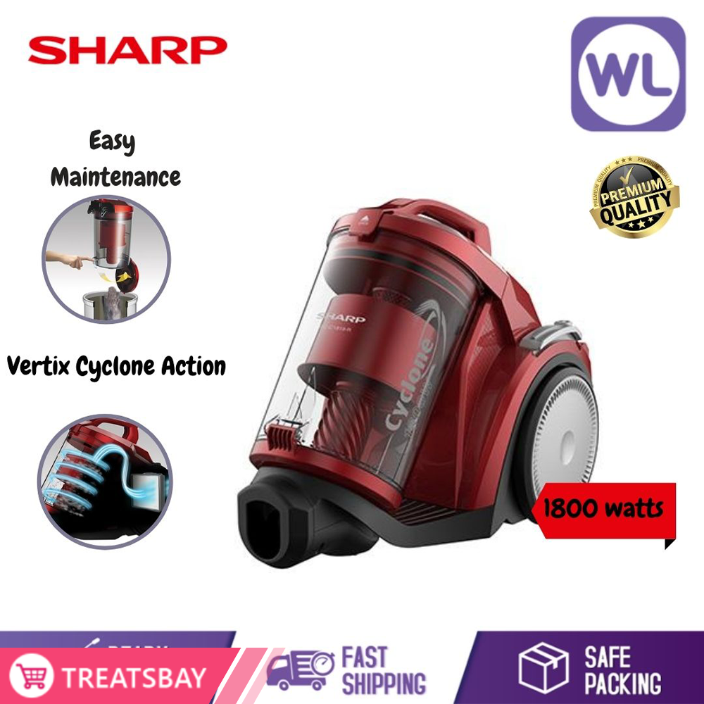 SHARP BAGLESS VACUUM CLEANER ECC1819R