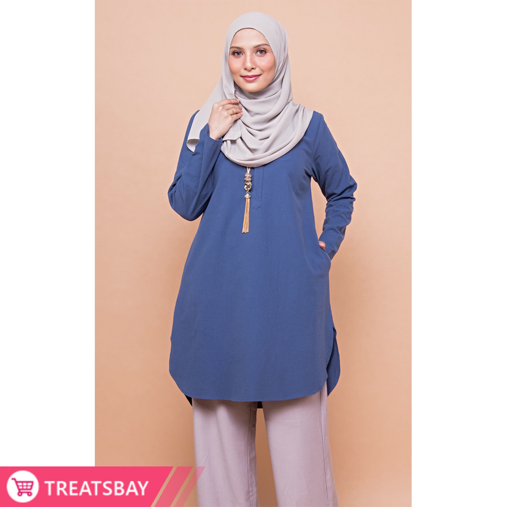 Denim Cotton Tunic Muslimah Modest Wear