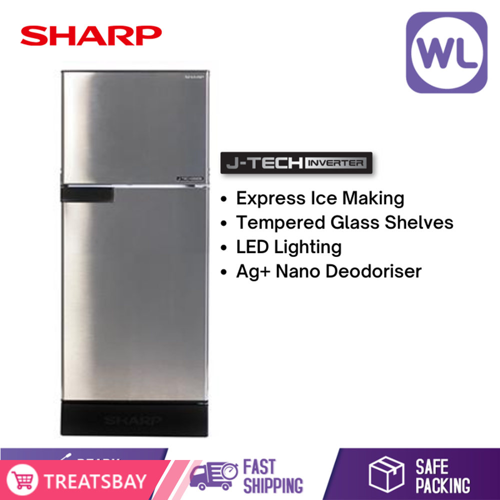 SHARP I-HUGGY REFRIGERATOR SJ189MSS (170L/ SILVER)