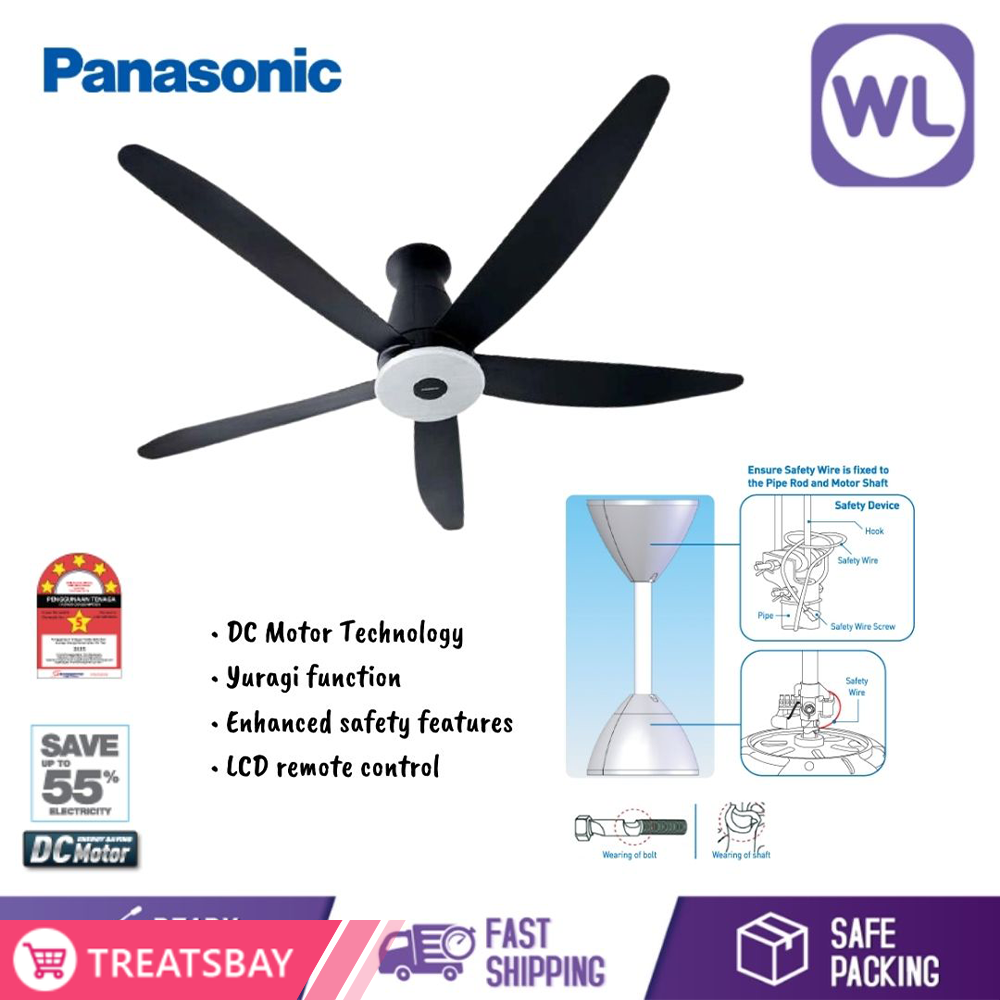 PANASONIC 60'' LED 5 BLADE CEILING FAN F-M15G2