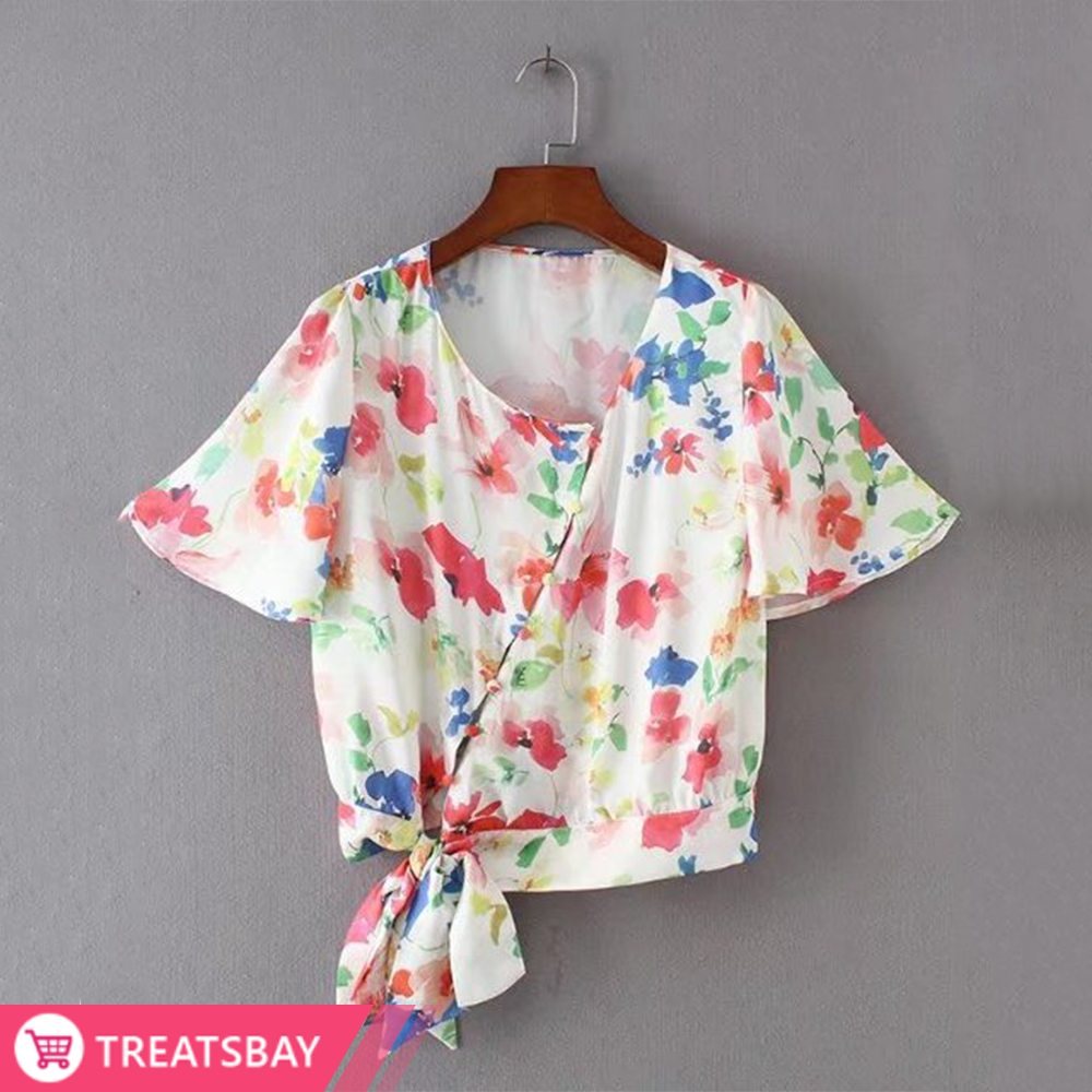 Floral Knot Top