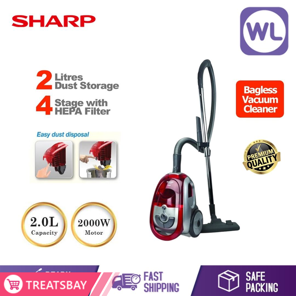 SHARP BAGLESS VACUUM CLEANER ECLS20R/V
