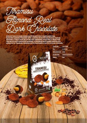 DAREO Tiramisu Almond Real Dark Chocolate