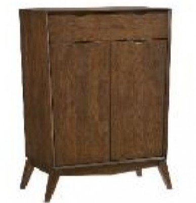 Curve Shoe Cabinet (No: SC-A2004-WN)