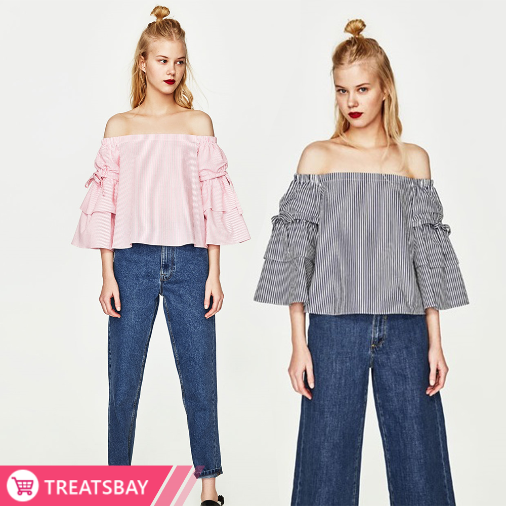 Off Shoulder Stripe Top