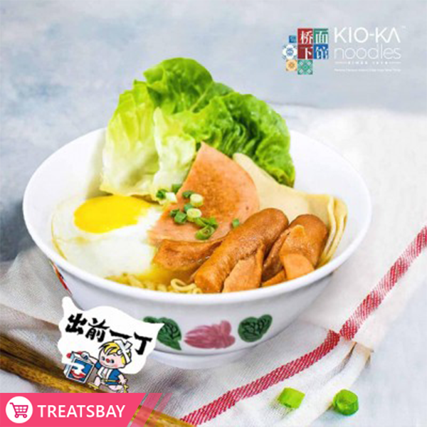 Nissin Soup Noodle with Egg, Ham, Sausage & Luncheon Meat