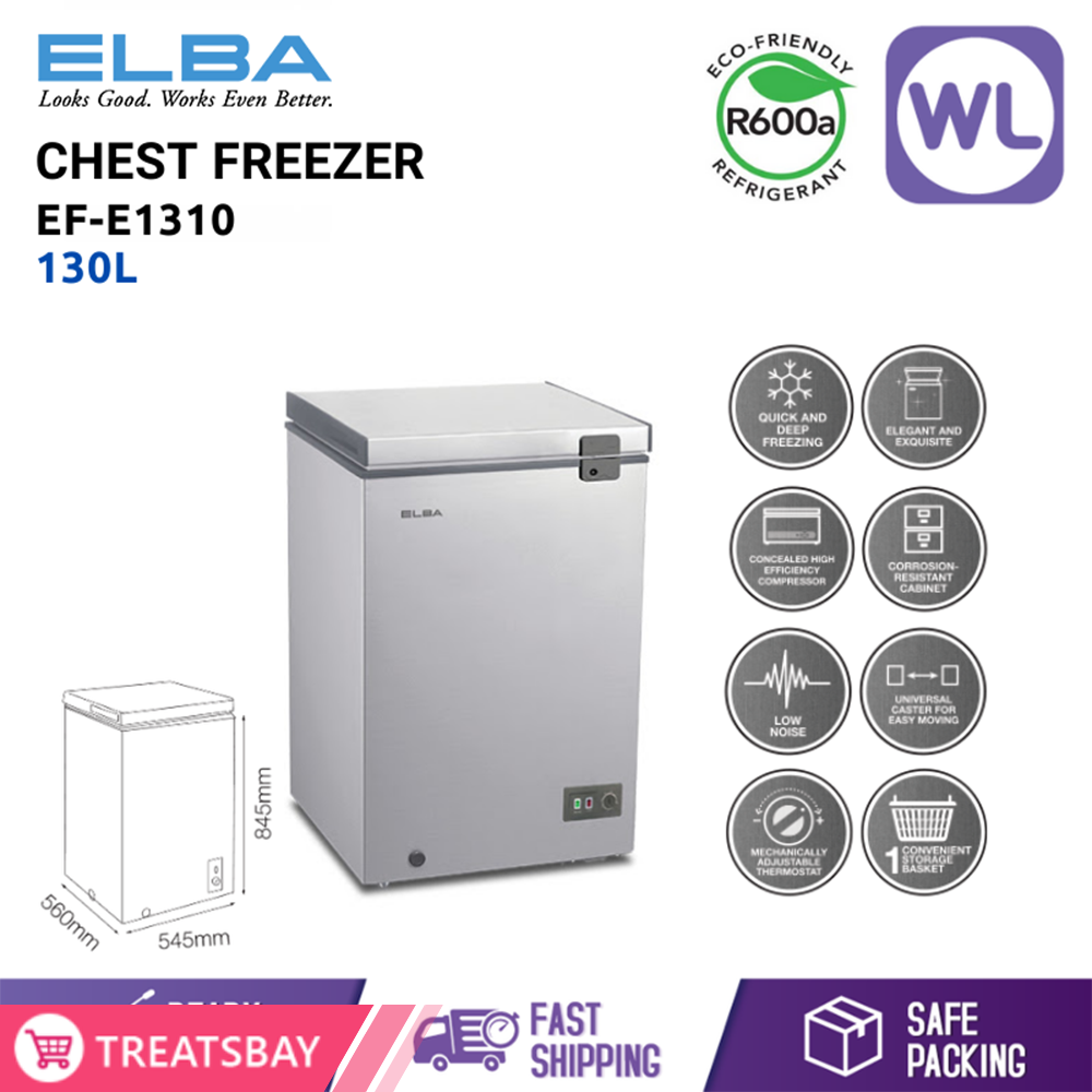 ELBA CHEST FREEZER EF-E1310 (130L/ GREY)