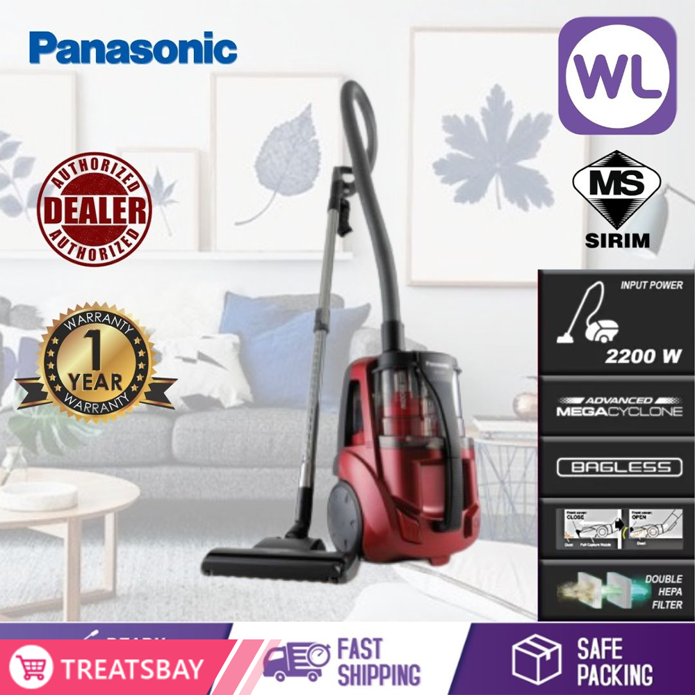 PANASONIC MEGA CYCLONE BAGLESS VACUUM CLEANER MC-CL787TV47