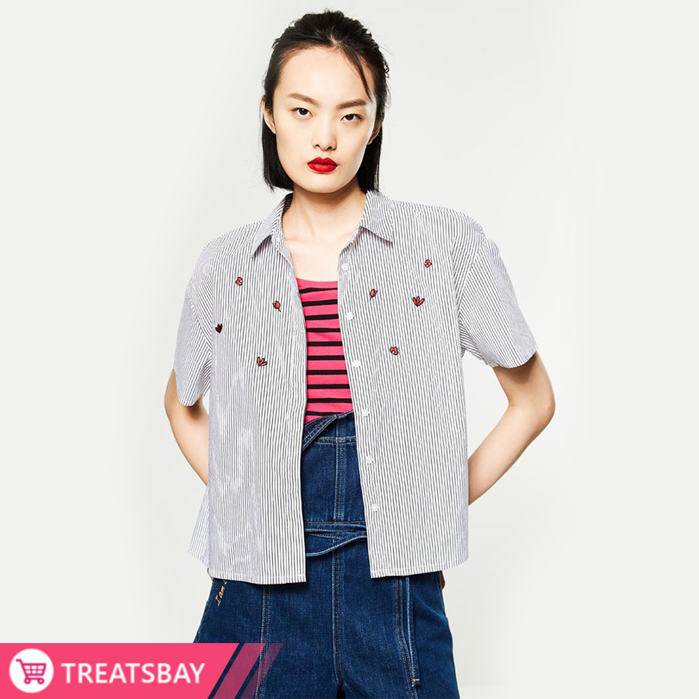 Mini Love Embroidered Shirt