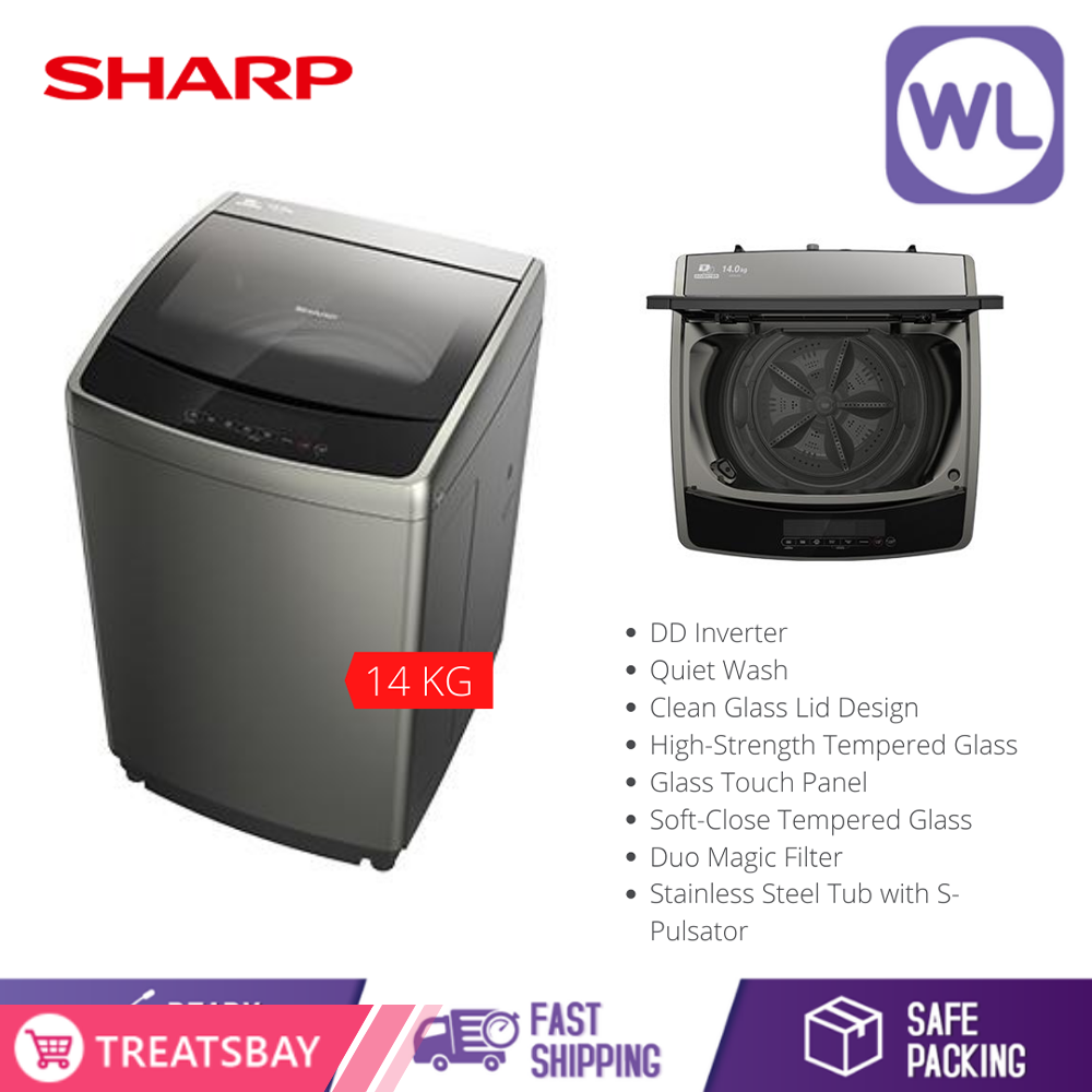 SHARP 14kg FULL AUTO TOP LOAD WASHER ESY1419