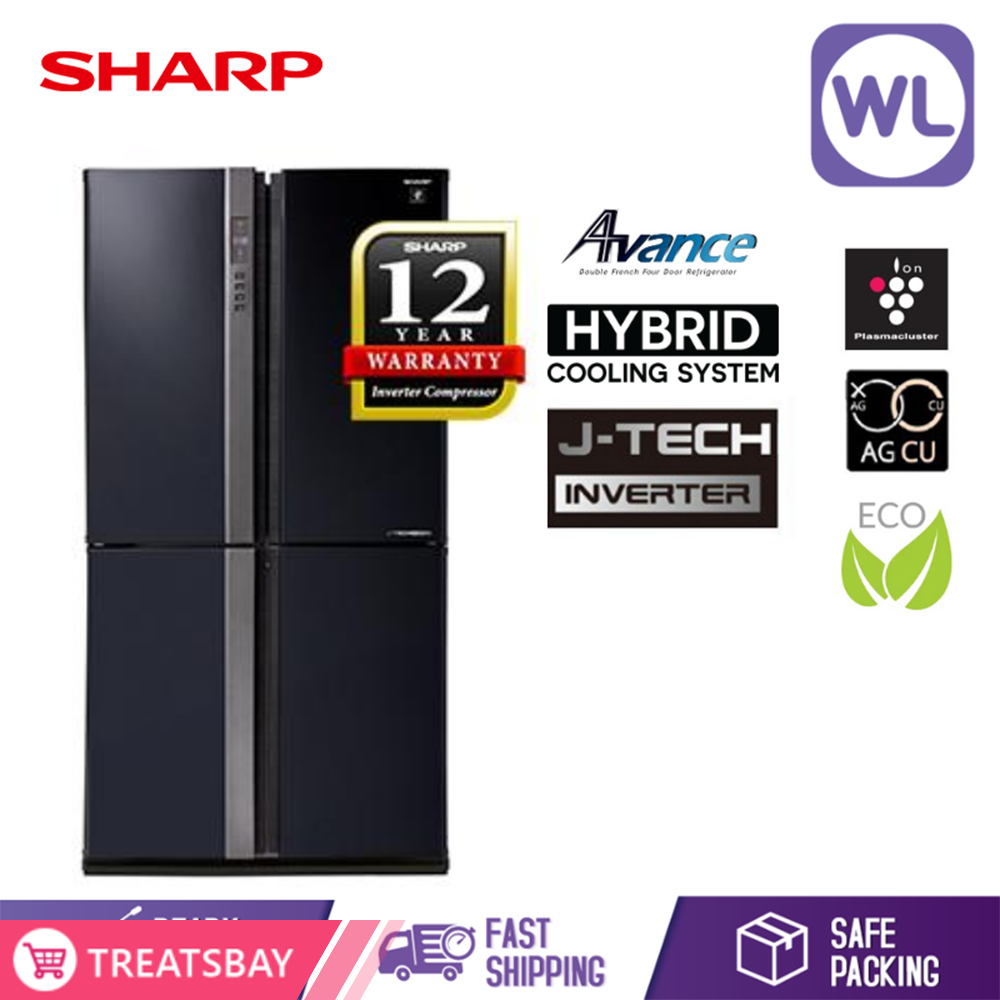 SHARP AVANCE REFRIGERATOR SJF104VGBK (740L/ BLACK)