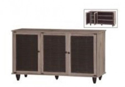 3 Doors Shoe Cabinet (K/D) - 12mm (Shelf 15mm) (No: SC-33-RW)