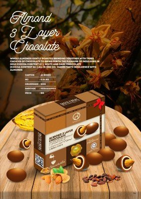 DAREO Almond 3 Layer Chocolate