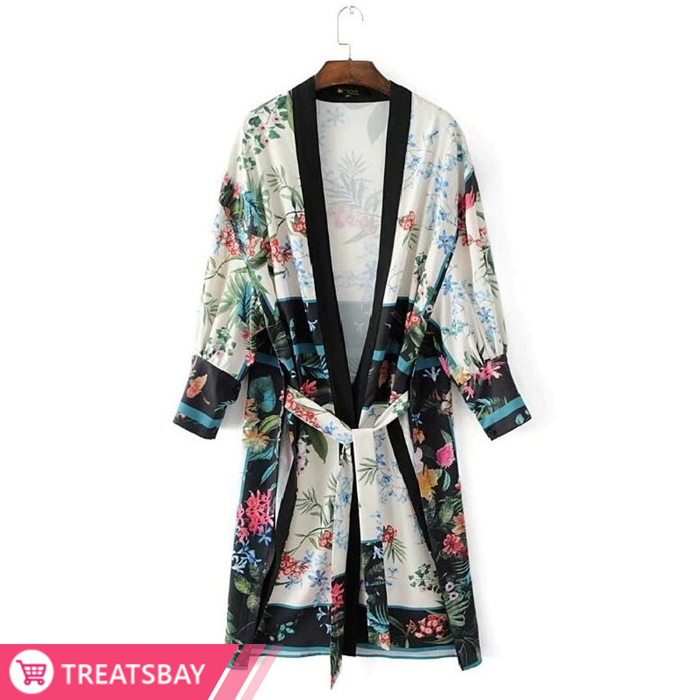 Kimono Cardigan (Black White)