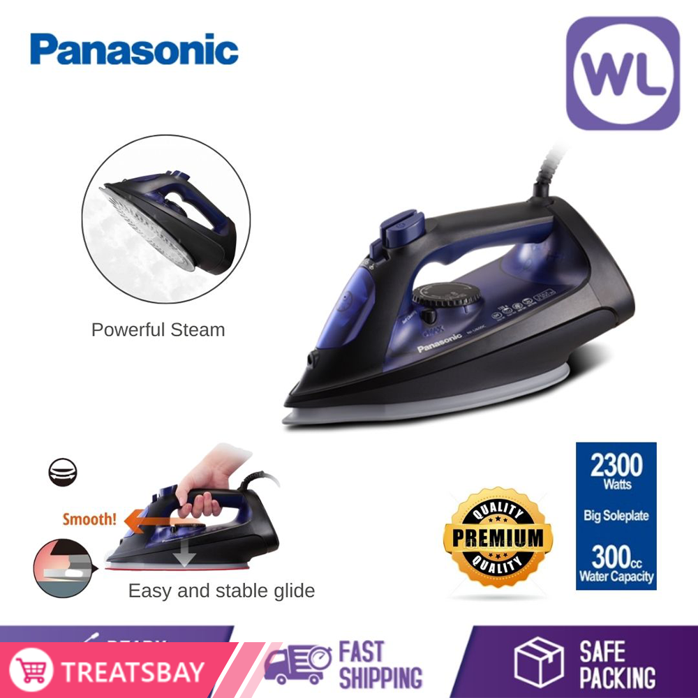 PANASONIC U-SERIES STEAM IRON NI-U600CASK (BIG SOLEPLATE/ 2300W/ BLUE)