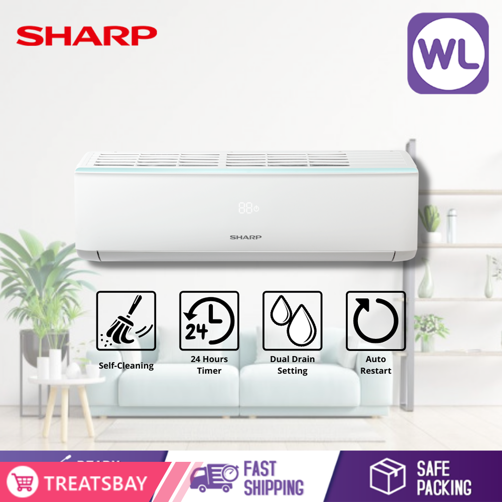 SHARP AIR CONDITIONER STANDARD NON INVERTER 1.5HP AHA12XCD