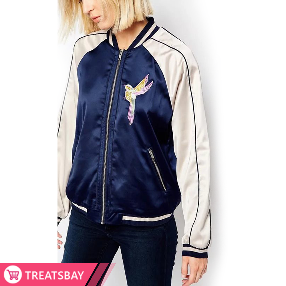 Embroidered Bomber Jacket