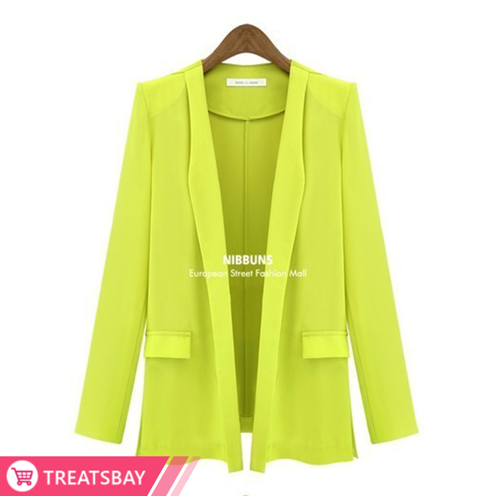 Boyfriend Blazer Neon Yellow