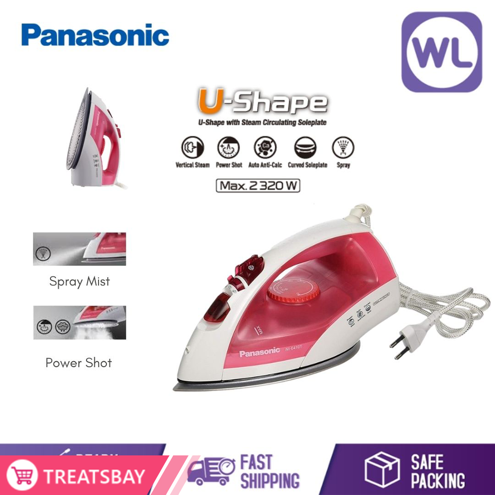 PANASONIC COCOLO STEAM IRON NI-E410TRSK (2150W/ PINK)