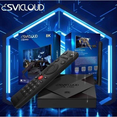 SVI CLOUD 3 PRO TV BOX ultra HD 8K + 4GB RAM & 32GB Inter Memory