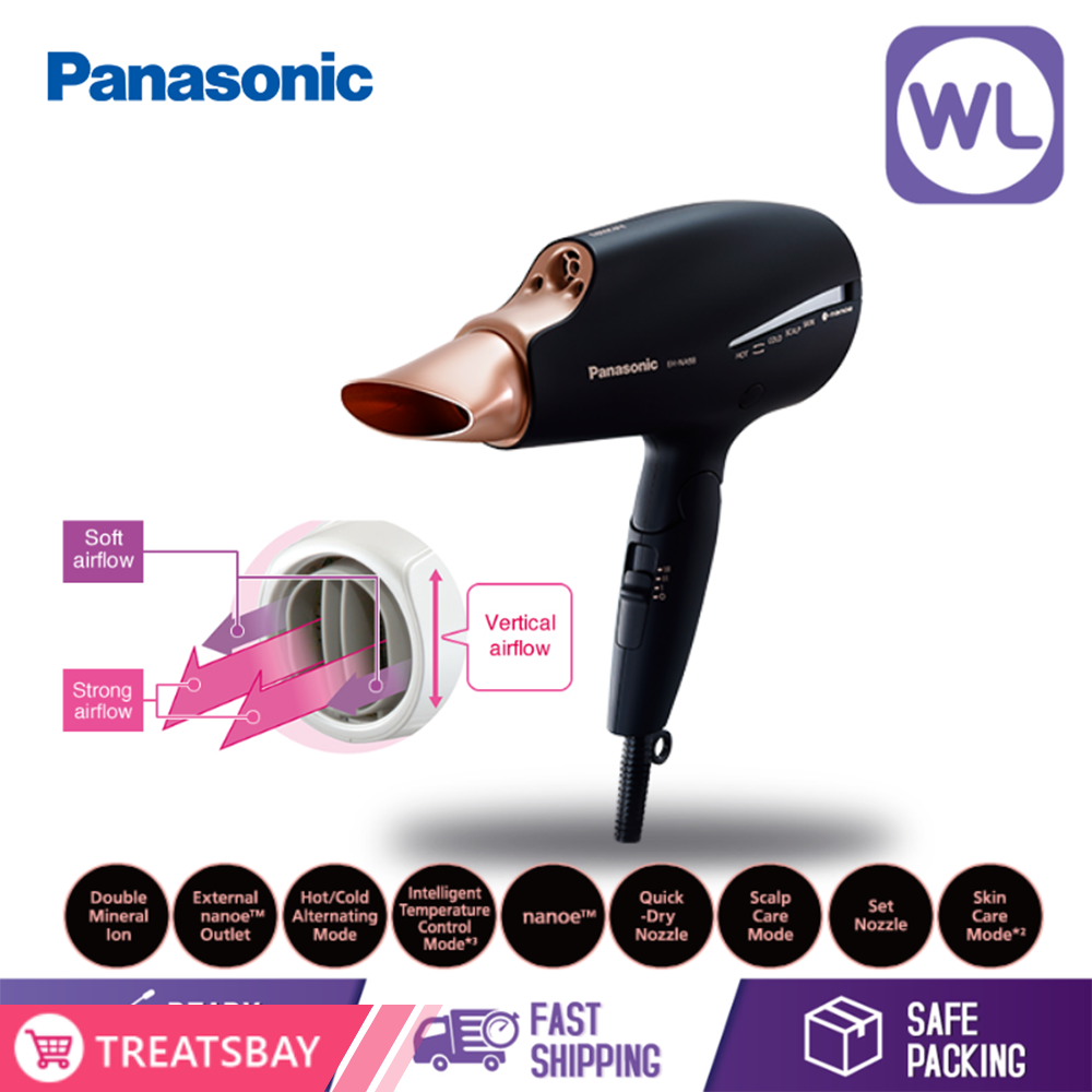 PANASONIC nanoe™ & Double Mineral HAIR DRYER EH-NA98-K655 (1800W/ BLACK)