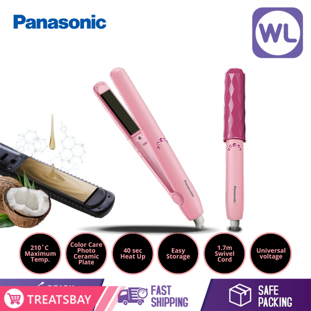 PANASONIC COMPACT HAIR STRAIGHTENER & CURLER EH-HV11P