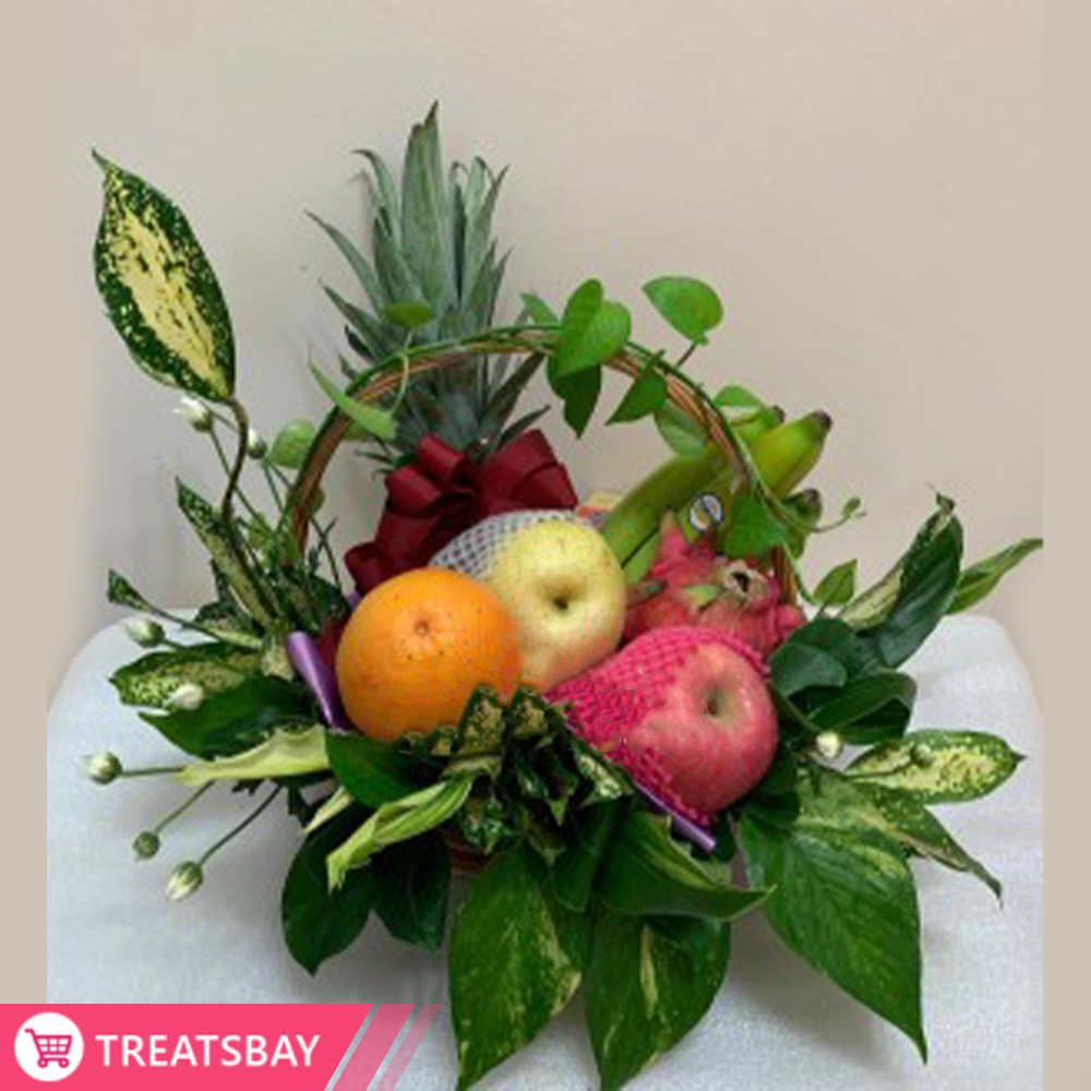 F021 Flowers and Fruits Basket