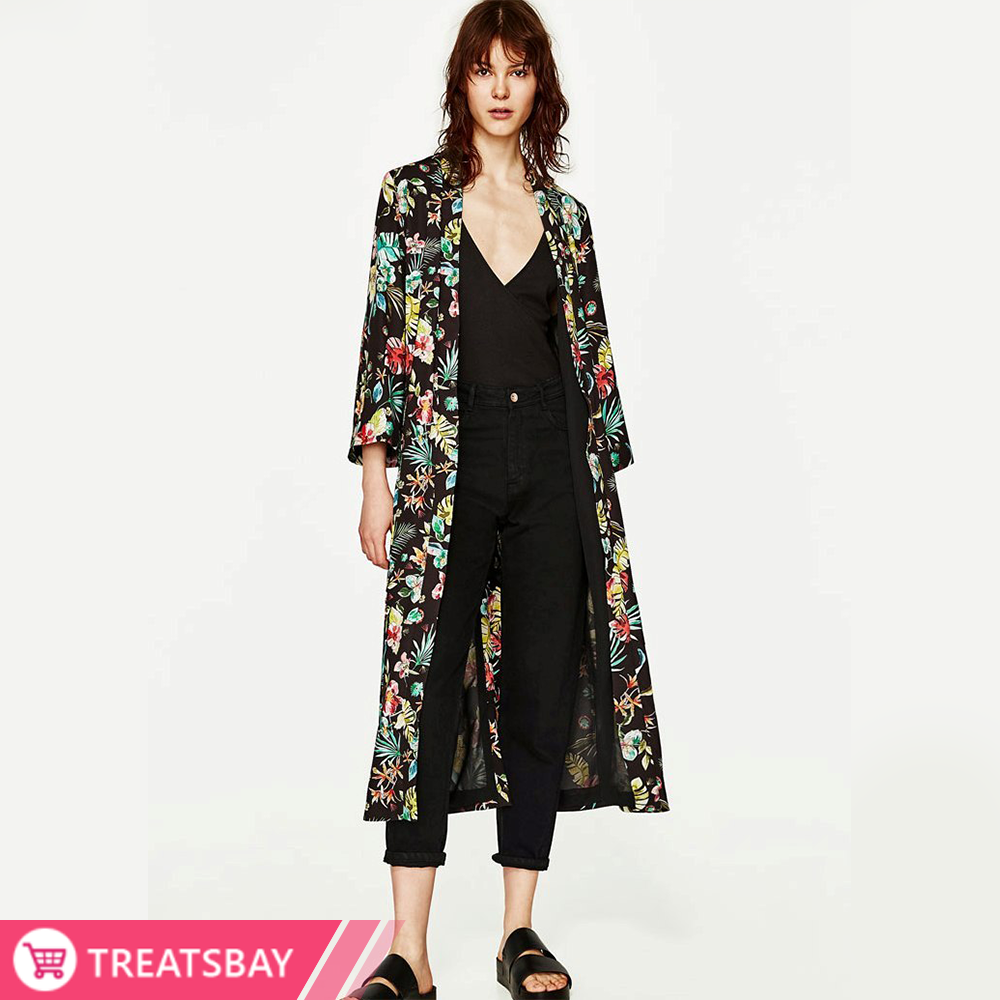 Kimono Cardigan (Black Green)