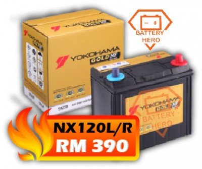 YOKOHAMA Car Battery NX120L/R