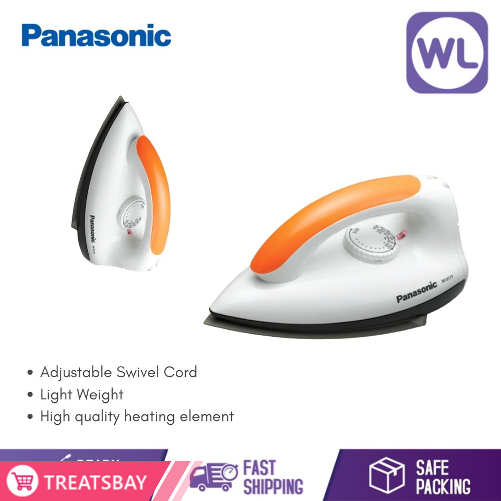 PANASONIC NON-STICK DRY IRON NI-317TVSK (1000W/ ORANGE)