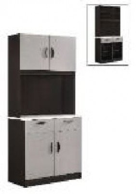Venture Kitchen Cabinet Double (K/D) (No: KC-B302-GYWG)