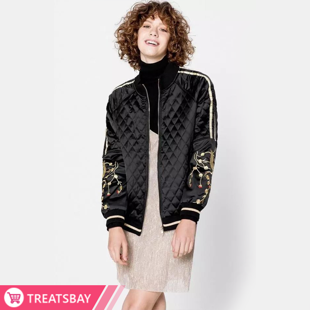 Embroidered Quilted Jacket
