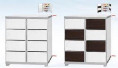 2 Open Doors Shoe Cabinet (K/D) (No: SC-200M-WHWG)