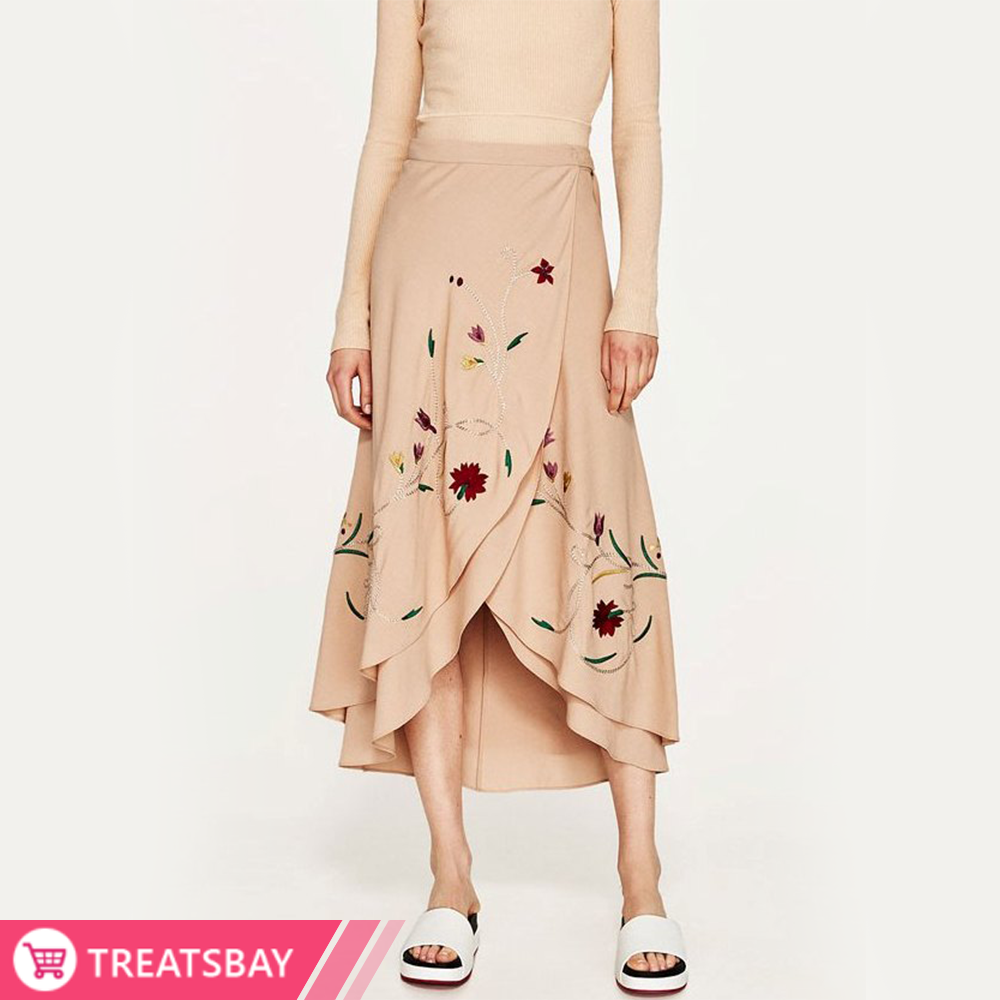 Embroidered Sarong Skirt