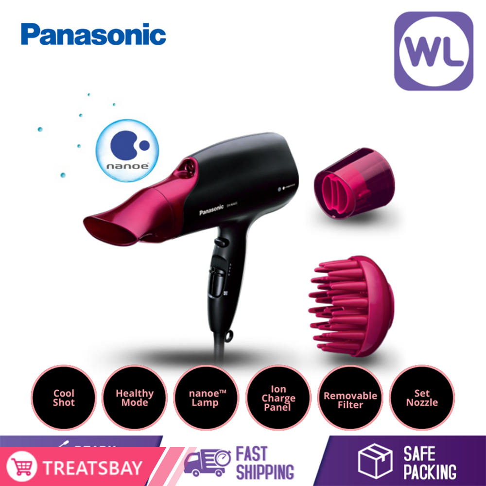 PANASONIC nanoe™ HAIR DRYER EH-NA65 (2000W/ BLACK PINK)